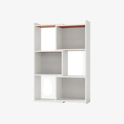 The Range Expandable Three Tier Desktop Bookcase - Warm White