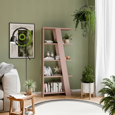The Range Natta 5-Tier Shelving Unit in Teracotta - Terracotta