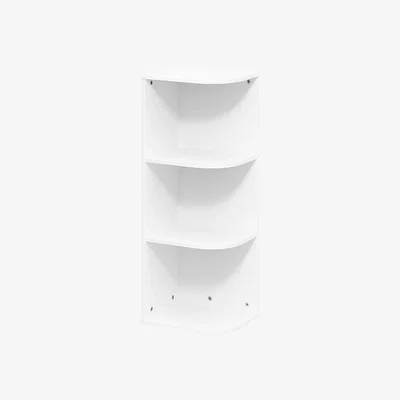The Range WALPLUS Compact Open Storage Bookcase 12in Wide x 31.5in High - White