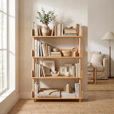 The Range 4-Tier Wooden Bookshelf