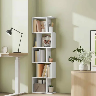 The Range 6 Tier Cube Room Divider Bookcase, White - Matte White