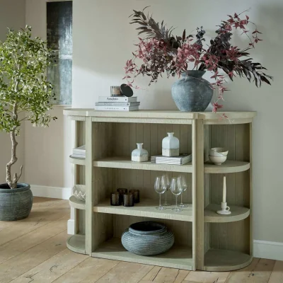 The Range Genoa Grey-Wash Pine Bookcase - Grey