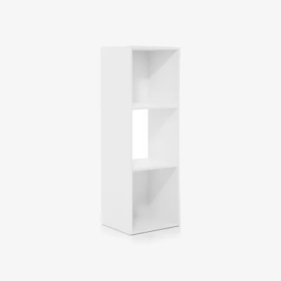 The Range WALPLUS Contemporary 3-Tier Cube Shelf 12.2in Wide x 35.9in High - White