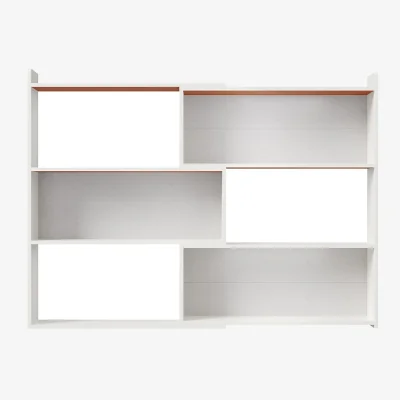 The Range 3-Tier Wood Modular Adjustable Bookshelf Storage Organiser - Warm White