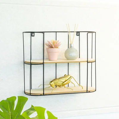 The Range 2 Tier Bar Shelf - Oak