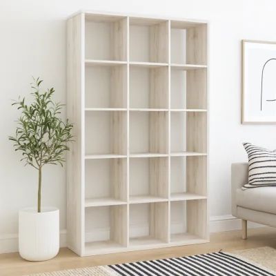 The Range Shanghai 15 Cube Storage Unit Sand Effect - Natural