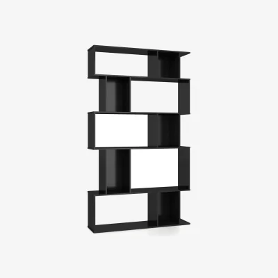 The Range 5 Tier Bookcase with Open Shelves - Black