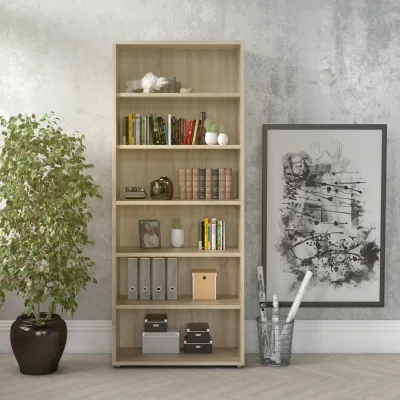 The Range Prima Bookcase 5 Shelves - Oak