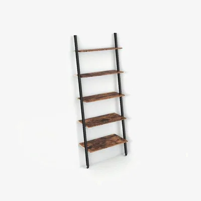 The Range 5 Tier Industrial Ladder Shelf  - Brown