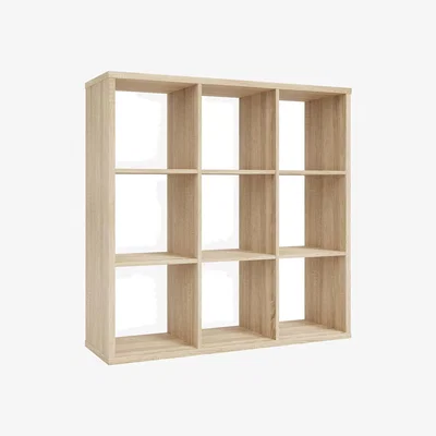 The Range Mauro 3x3 Shelving Unit - Sonoma Oak
