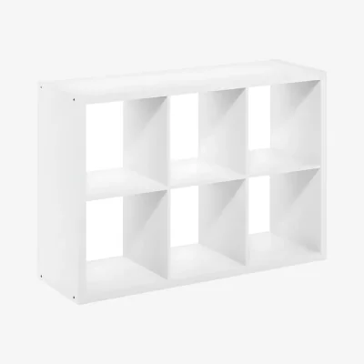 The Range WALPLUS 6-Cube Vertical Horizontal Storage Organizer - White