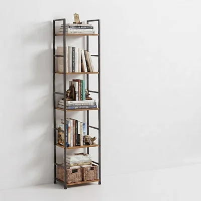 The Range Five Tier Wooden Bookshelf Shelving Unit, - Oak