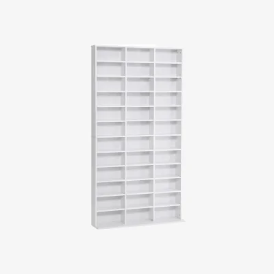 The Range Vemini Wood White Storage Unit - 33 Adjustable Compartments