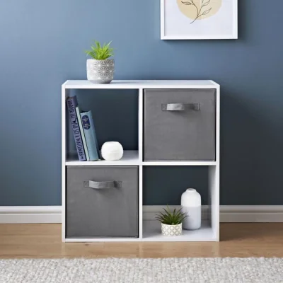 The Range 4 Cube Bookcase Unit  - White