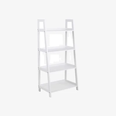 The Range Wyld Haus Florence Step Ladder Bookcase, 4 Shelves - White