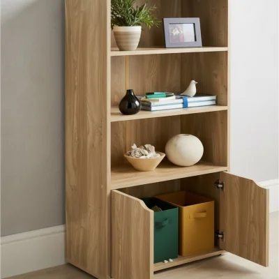 The Range Modern Storage Bookcase -  Oak
