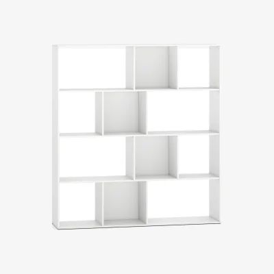 The Range 4-Tier Modern Bookshelf - White