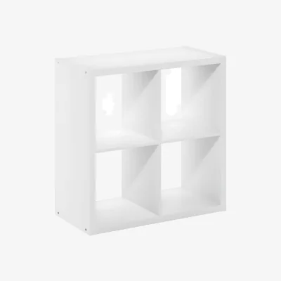 The Range WALPLUS 4-Cube Vertical Horizontal Storage Organizer - White