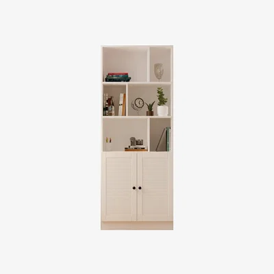 The Range ELISE White Bookcase - White