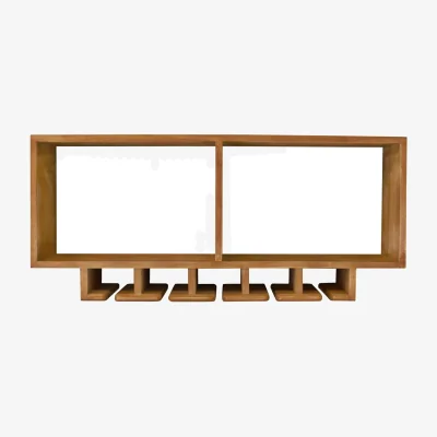 The Range Kitchen Shelving Unit With Storage For Wine Glasses - Brown