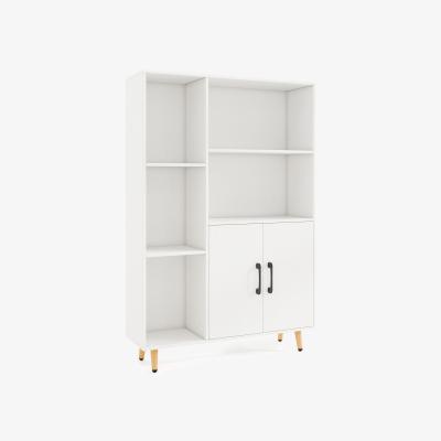 The Range Bookcase with Double Doors - White