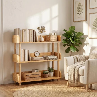 The Range 3-Tier Wooden Bookshelf