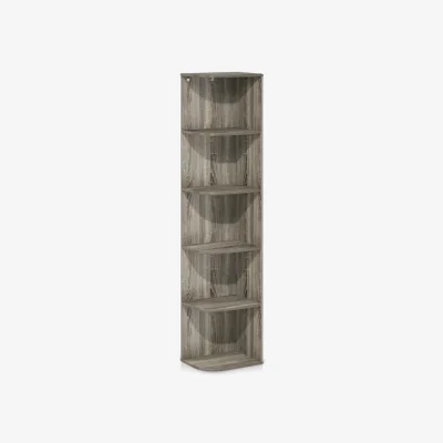 The Range WALPLUS Narrow 5-Shelf Bookcase 12in Wide x 51.7in High - French Oak