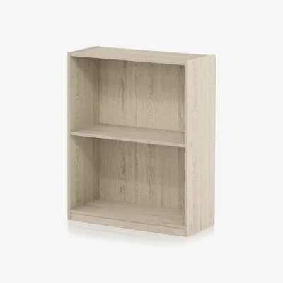 The Range WALPLUS Compact 2-Open-Shelf Bookcase 21.8in Wide x 27in High - Metropolitan Pine