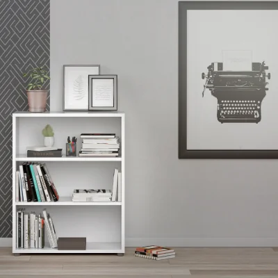 The Range Prima Bookcase 2 Shelves - White