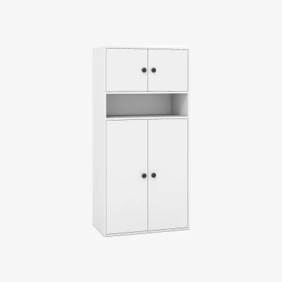 The Range 4-Tier Tall Bookcase - White