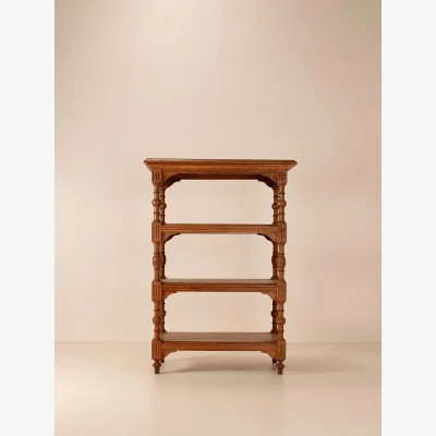Soho Home Vintage Carved Tiered Shelving Unit, Belgium