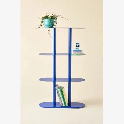 Urban Outfitters Ollie Cobalt Blue Tall Shelf - Blue L: 28.7cm x W: 77.8cm x H: 129cm at Urban Outfitters