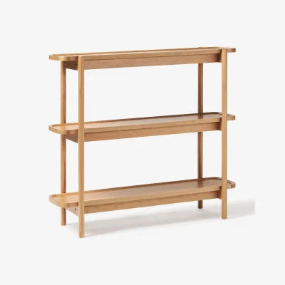 Westwing Low Wooden Shelving Unit Libby