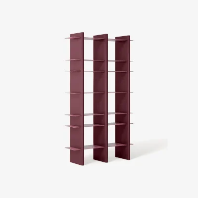 Westwing Tall Shelving Unit Rami with Metal Elements