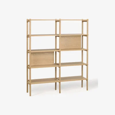 Westwing Oak Wood Shelving Unit Holton