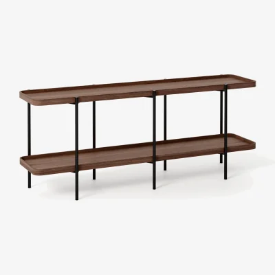 Westwing Low Wooden Shelving Unit Renee