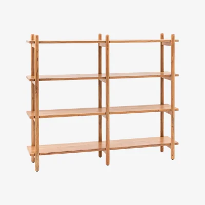 Westwing Acacia Wood Shelving Unit Cannes