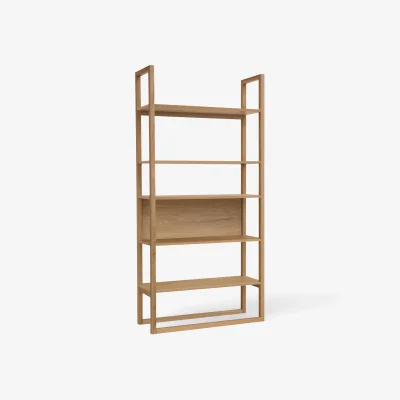 Westwing Oak Wood High Shelving Unit Newest