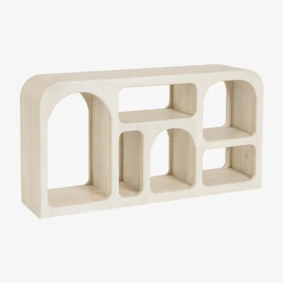 Westwing Mango Wood Shelving Unit Cairo