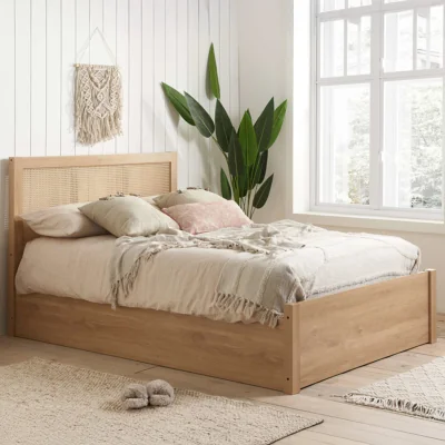 Arighi Bianchi Washington Rattan Ottoman Bed, King