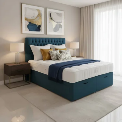 Arighi Bianchi Arighi Bianchi Ottoman Antoinette Bed, Single / Blue