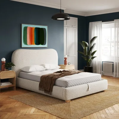 Dunelm Squidge Boucle Ottoman Bed