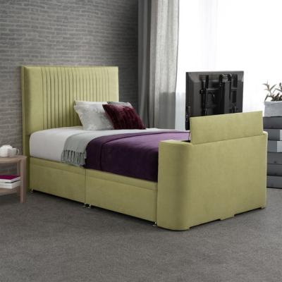 Dunelm Sweet Dreams Venice Vertical Pleated Side Lift Ottoman TV Bed