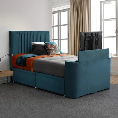 Dunelm Sweet Dreams Opulence Vertical Pleated Side Lift Ottoman TV Bed