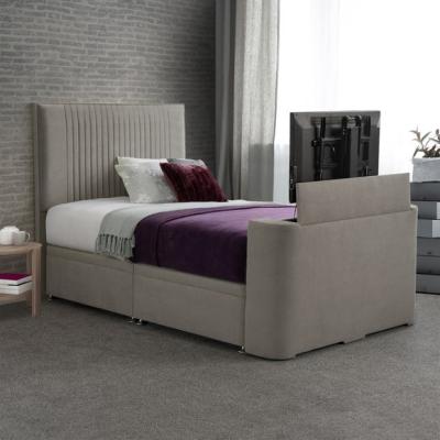 Dunelm Sweet Dreams Venice Vertical Pleated Side Lift Ottoman TV Bed