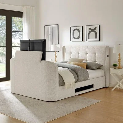 Dunelm Koble Boucle Side Lift Ottoman TV Bed