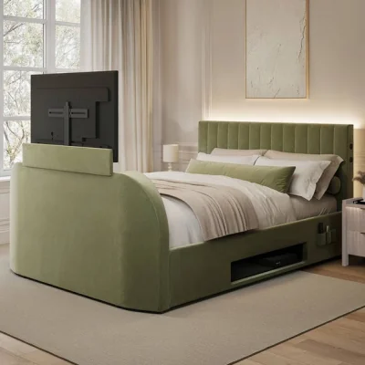 Dunelm XR Living Maisie 5.1 Surround Sound Side Lift Ottoman TV Bed