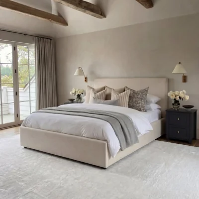 Dunelm Wilder Chenille Ottoman Bed Frame