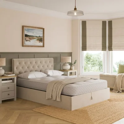 Dunelm Emberly Chenille Ottoman Bed Frame