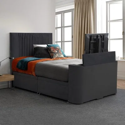 Dunelm Sweet Dreams Opulence Vertical Pleated Side Lift Ottoman TV Bed